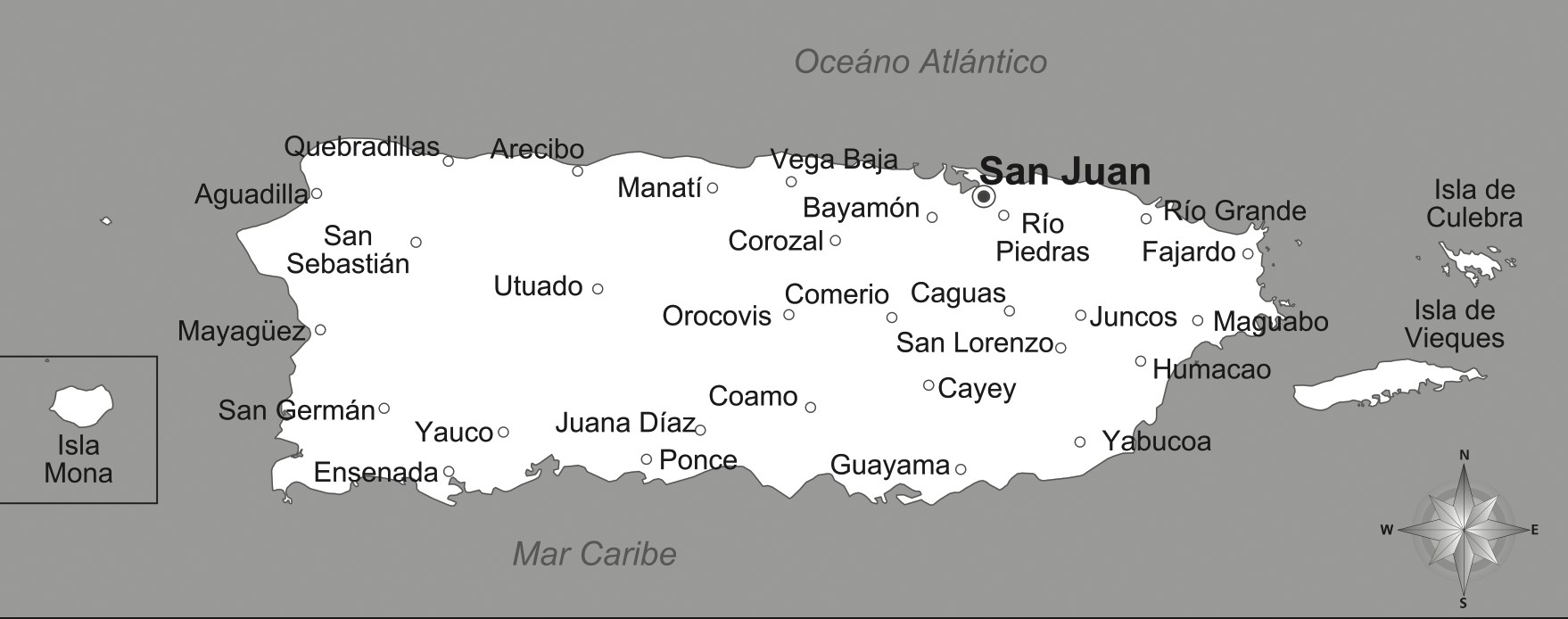 Mapa Puerto Rico