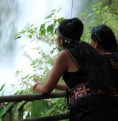 Pupila de mujer, mirada de la tierra